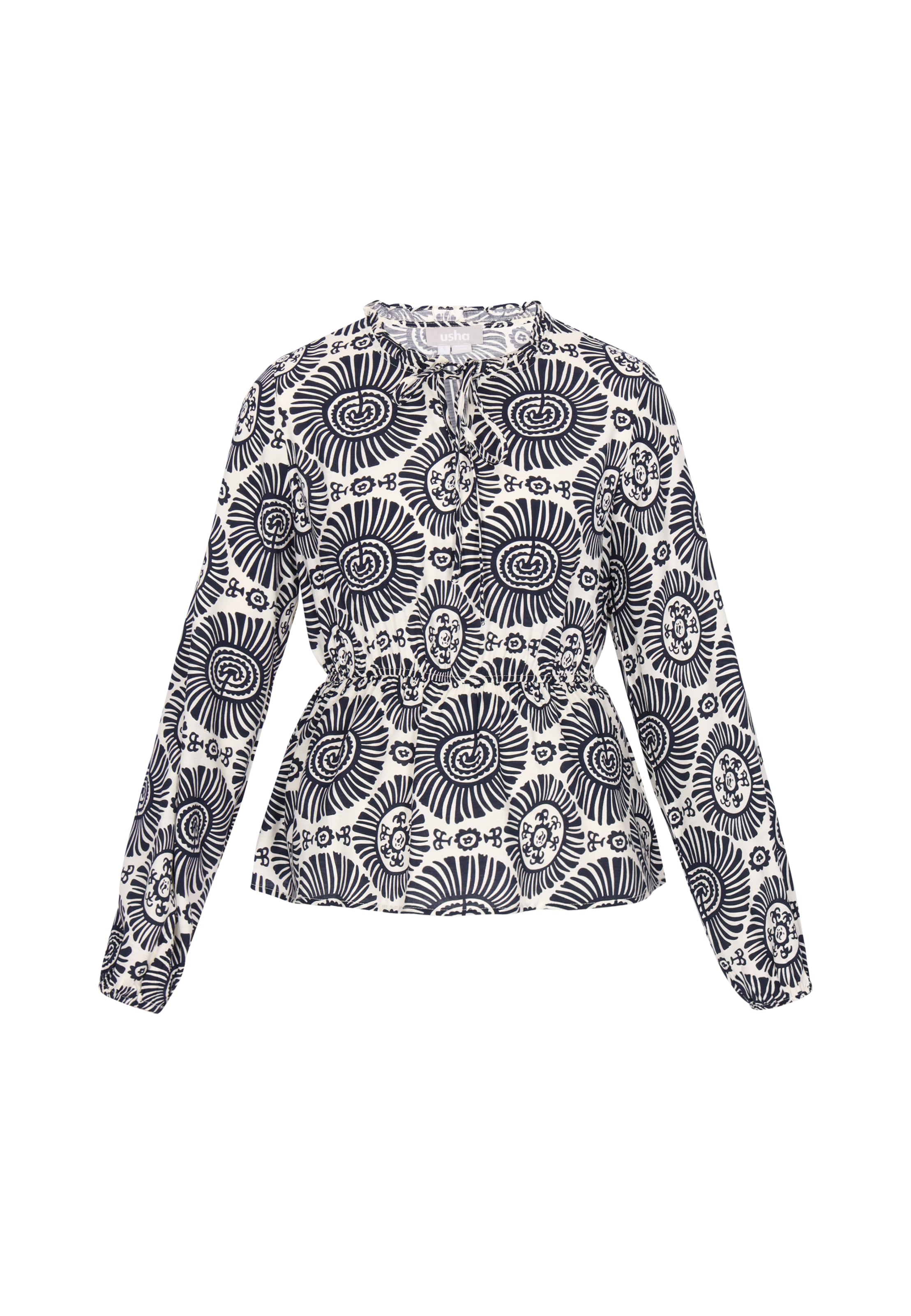 Usha Blouse in Wit: voorkant