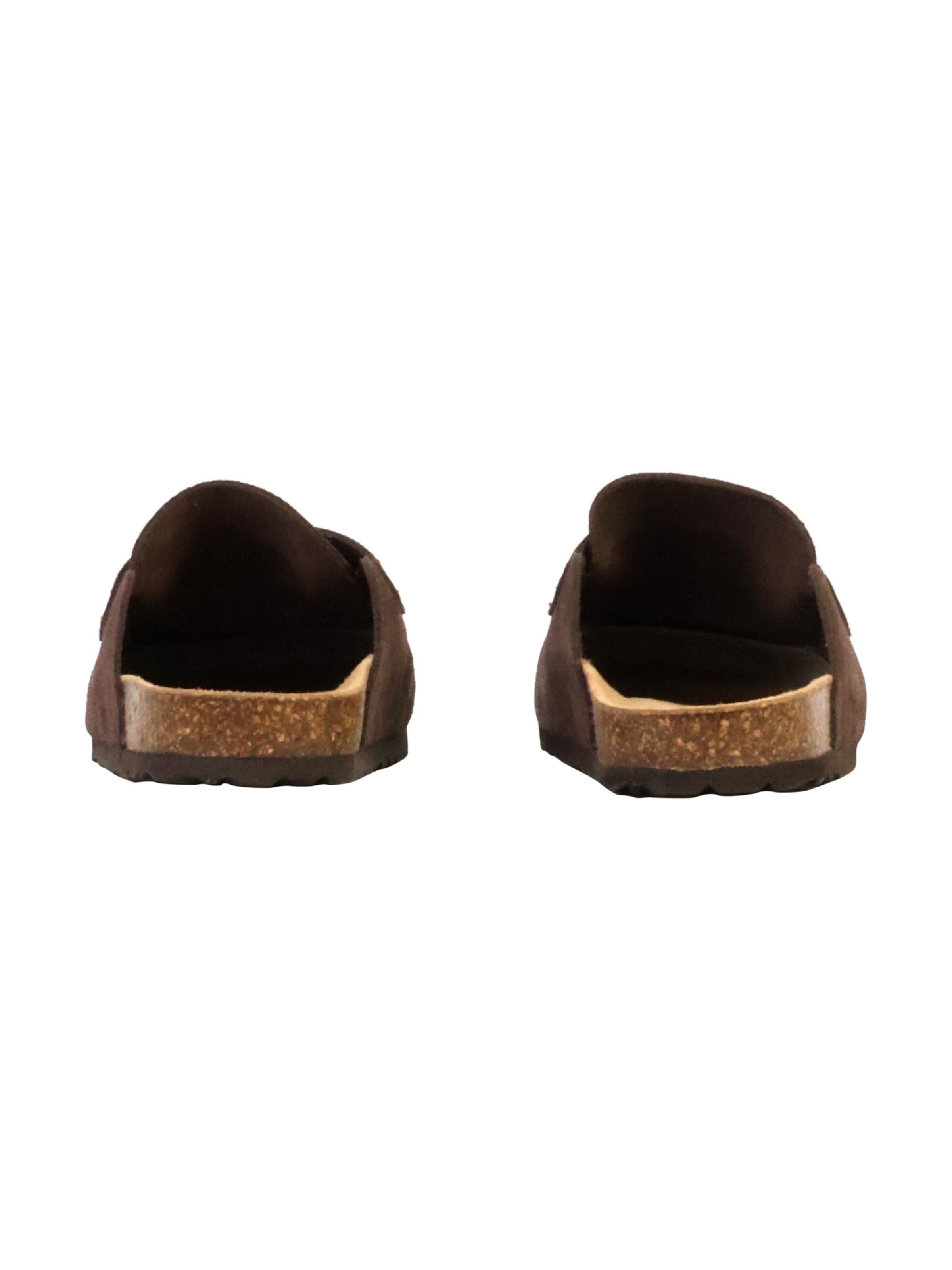 The Divine Factory - Zapatos abiertos 'Mokassin-Pantoletten aus Leder „Noga Gassirette“ mit Nieten' en gris