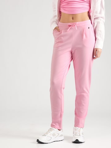 Fransa Tapered Pleat-front trousers in Pink: front