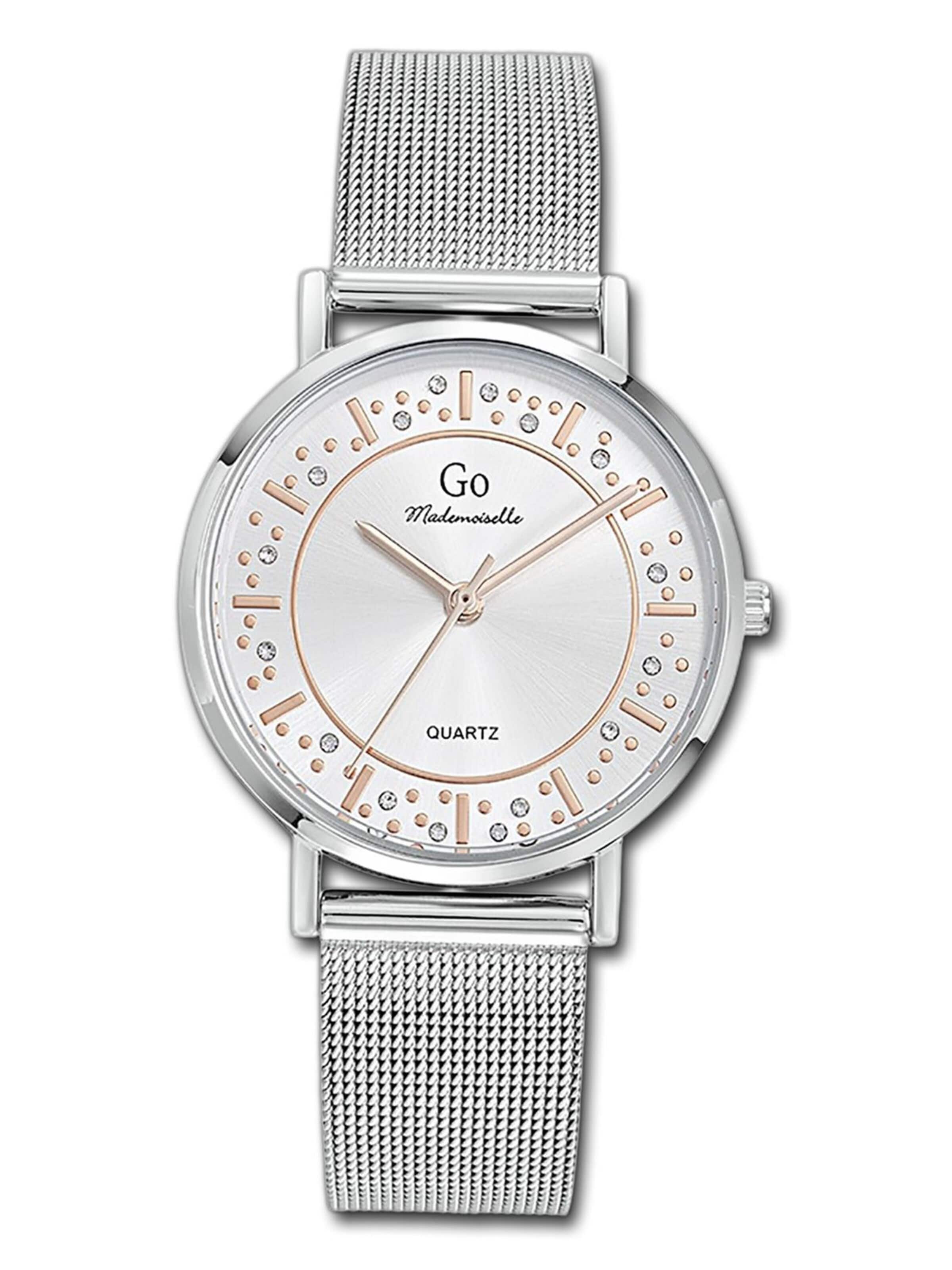 GO GirlOnly Analog Watch in Silver: front