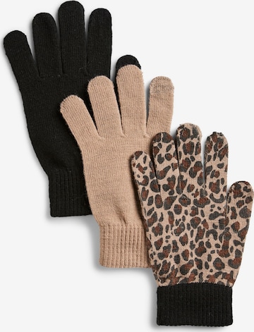 PIECES Vingerhandschoenen 'PCNEW' in Zwart: voorkant