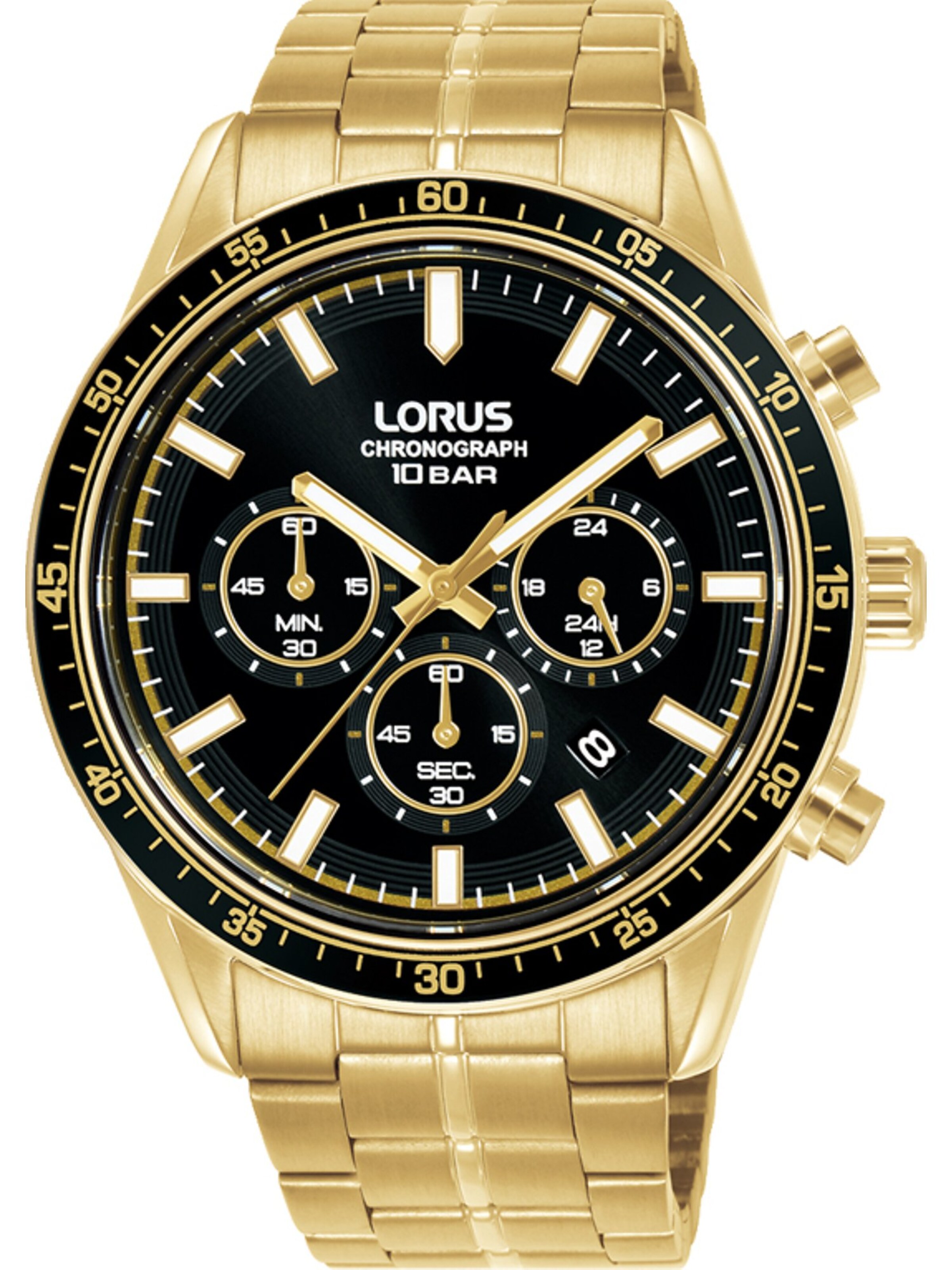 LORUS Analog watch in Gold: front