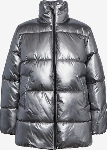 Y.A.S Zimní kabát 'SILVO' – šedá: přední strana