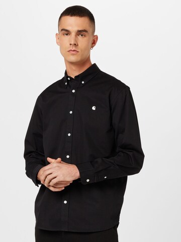 Coupe regular Chemise business 'Madison' Carhartt WIP en noir : devant