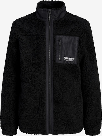 Jack & Jones Junior Fleecejakke 'JJESoho' i sort: forside