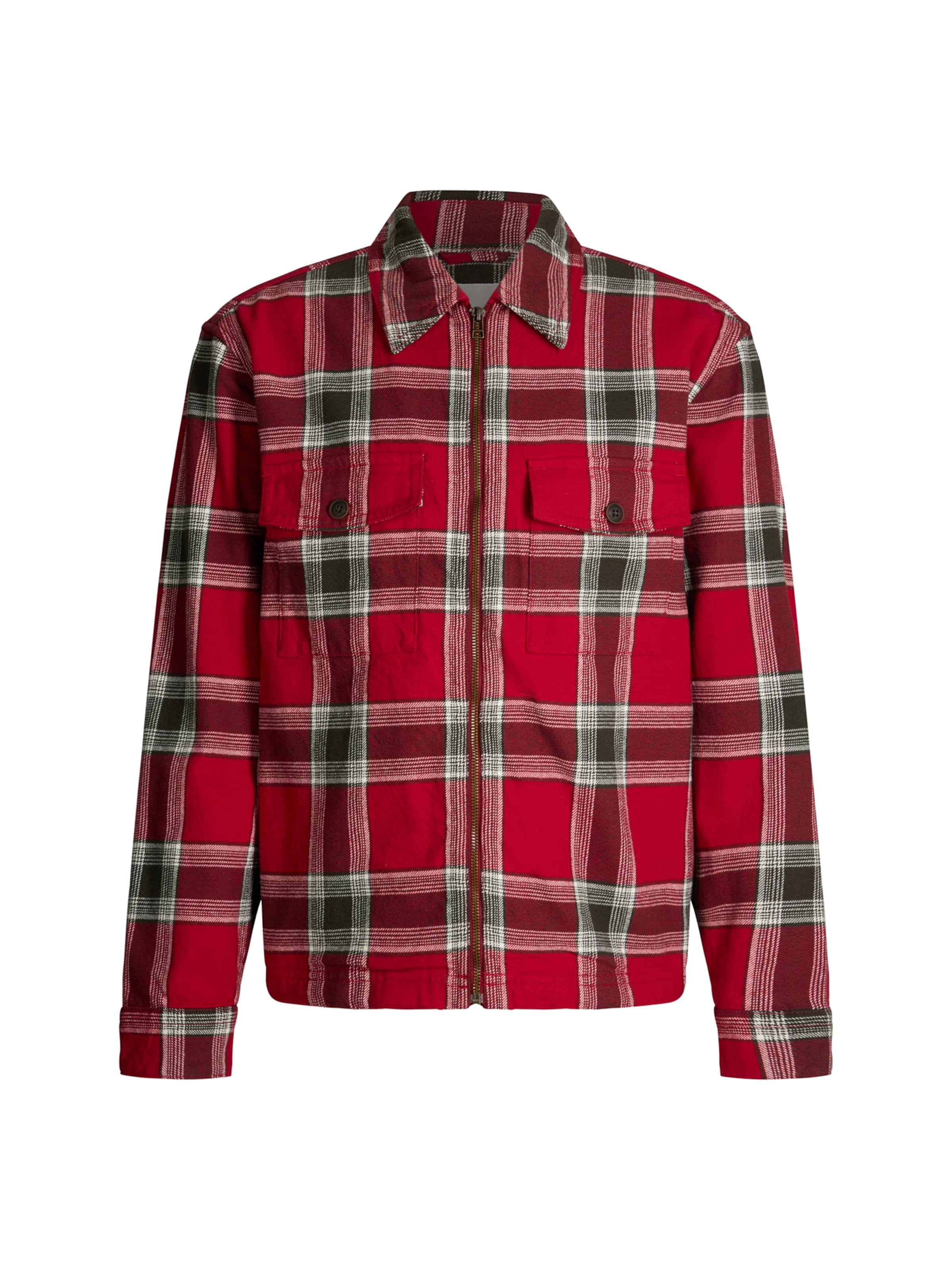 JOOP! Jeans Regular fit Button Up Shirt 'Hacket' in Red: front
