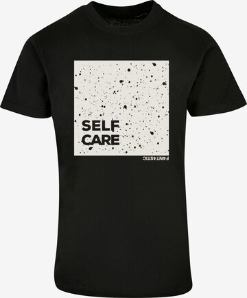 T-Shirt 'SELF CARE' F4NT4STIC en noir : devant