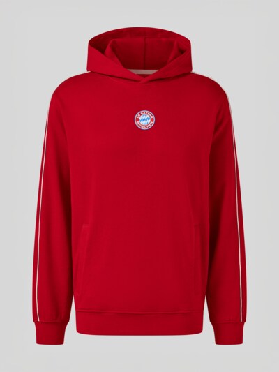 FC BAYERN MÜNCHEN Hoodie 'Essentials' in M in rot / weiß, Produktansicht