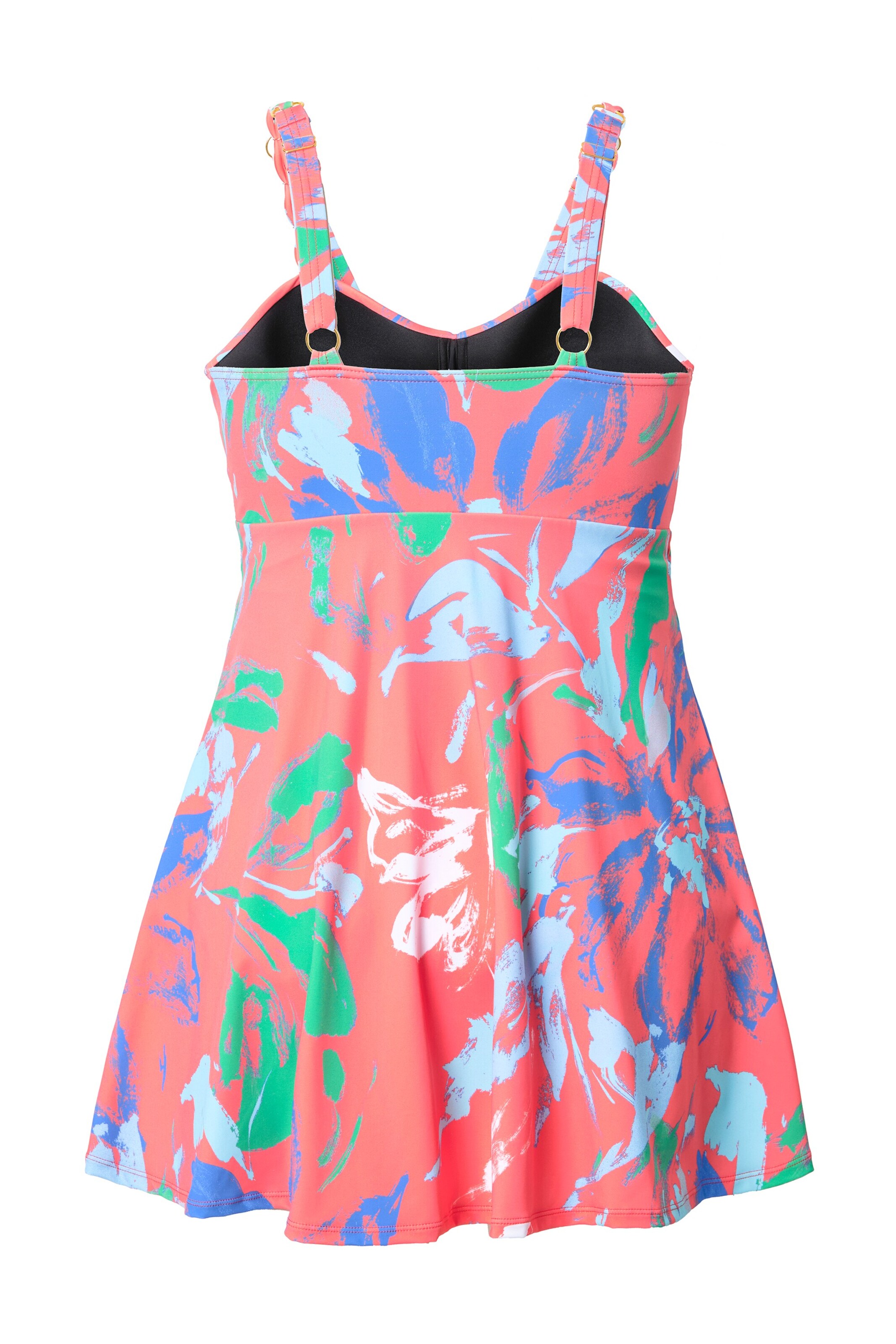 Ulla Popken Minimizer Badeanzugkleid in Orange