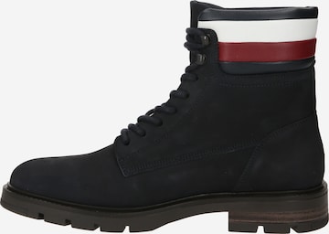 TOMMY HILFIGER Boots med snörning i blå