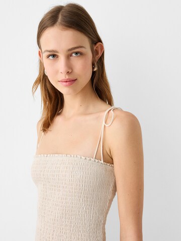 Bershka Summer dress in Beige