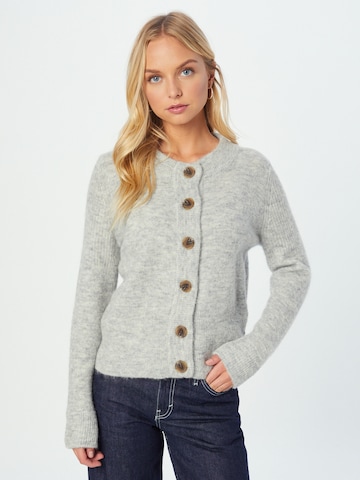 SELECTED FEMME Knit Cardigan in Grey: front