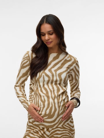 Vero Moda Maternity Shirt in Beige: voorkant