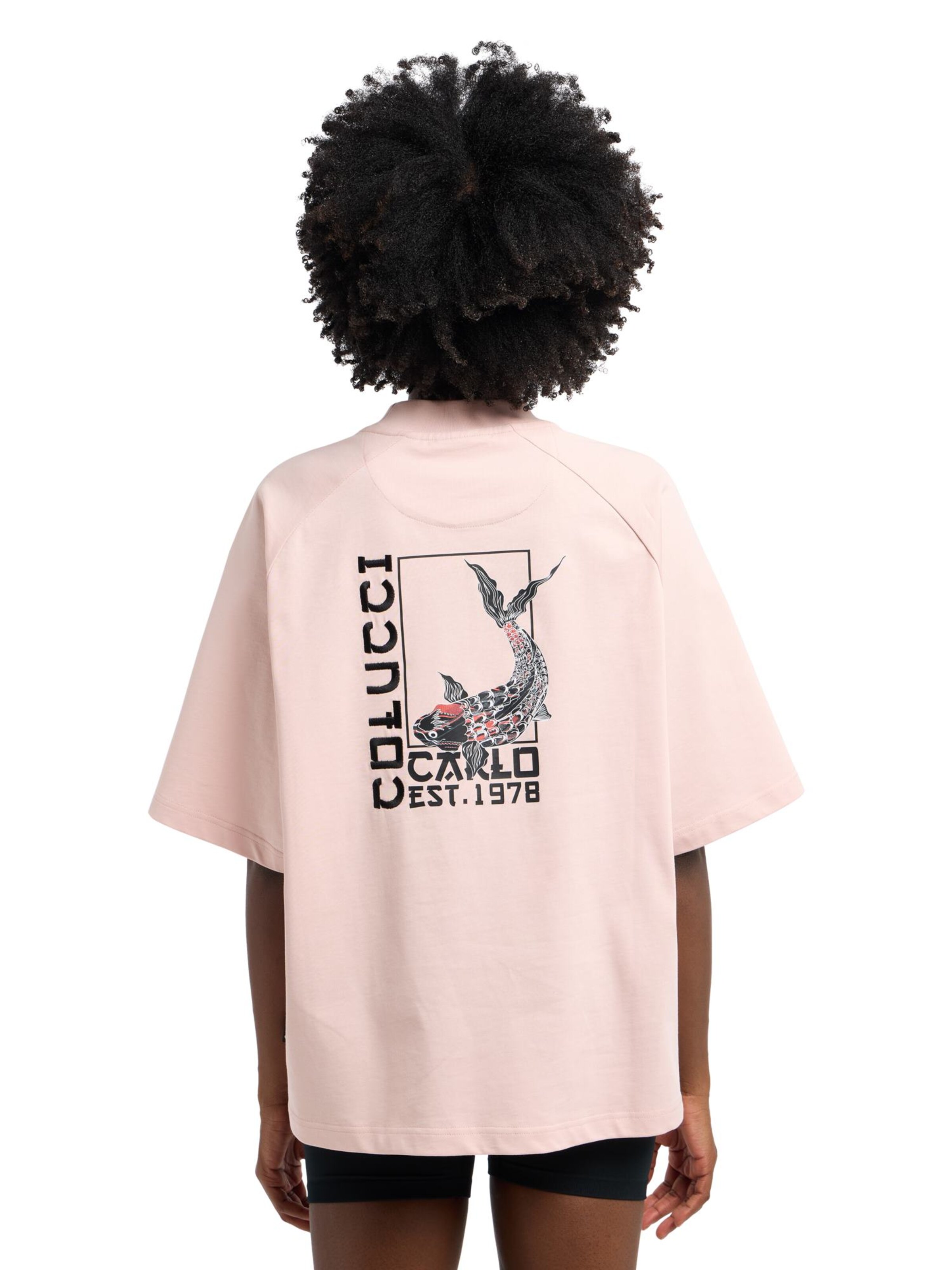 Carlo Colucci T-Shirt 'Dorigoni' in Pink