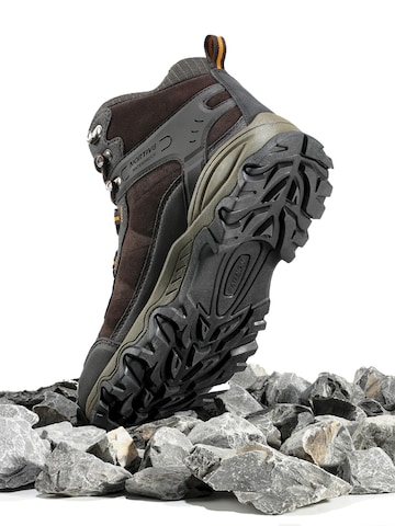 Boots 'NORTIV 8 Herren Wasserdichte Wanderschuhe Outdoor Mid Trekking Leichte Bergschuhe' di NORTIV 8 in marrone