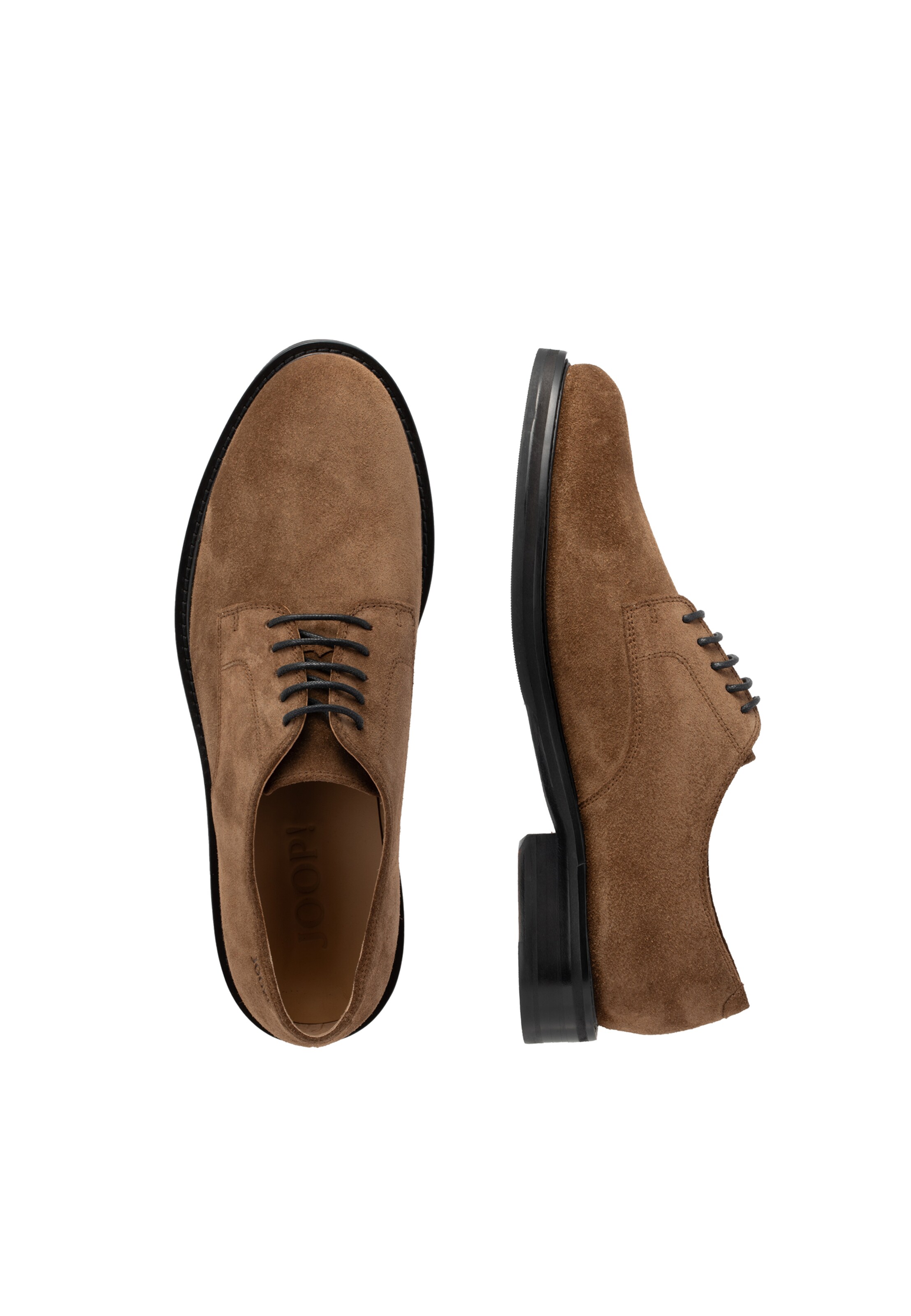 JOOP! Lace-Up Shoes 'Velluto Archy' in Brown