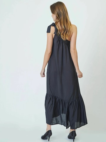 Robe 'Callum' co'couture en noir