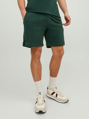 JACK & JONES Normální Kalhoty – zelená: přední strana