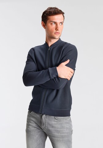 HECHTER PARIS Zip-Up Hoodie in Blue