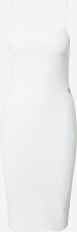 Calvin Klein Jeans - Vestido de verano en blanco: frente