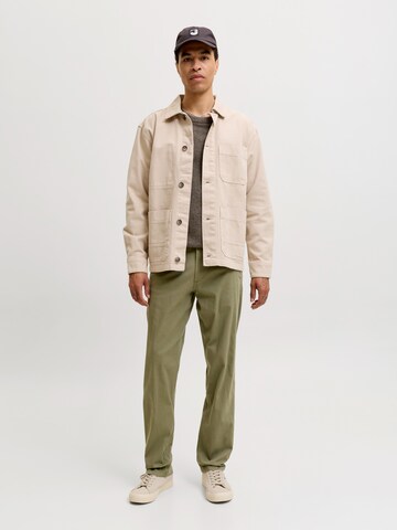 JACK & JONES Loosefit Chinohousut 'JPSTKane JJDave' värissä vihreä