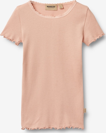 T-Shirt 'Katie' WHEAT en rose : devant