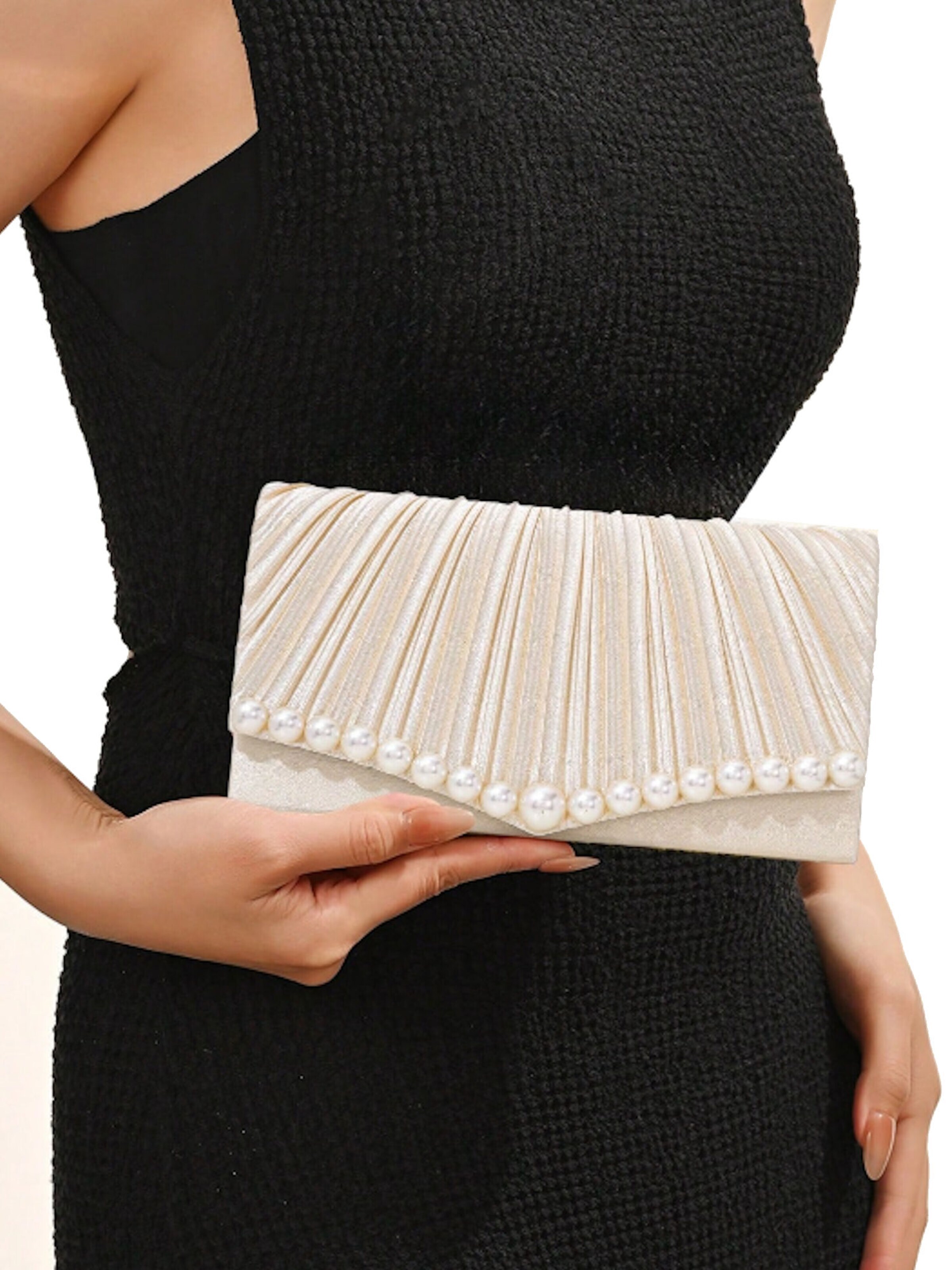 Tomshop24-7 Clutch 'Tamara' in Beige