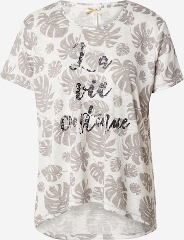 T-shirt 'SAVE' Key Largo en beige : devant