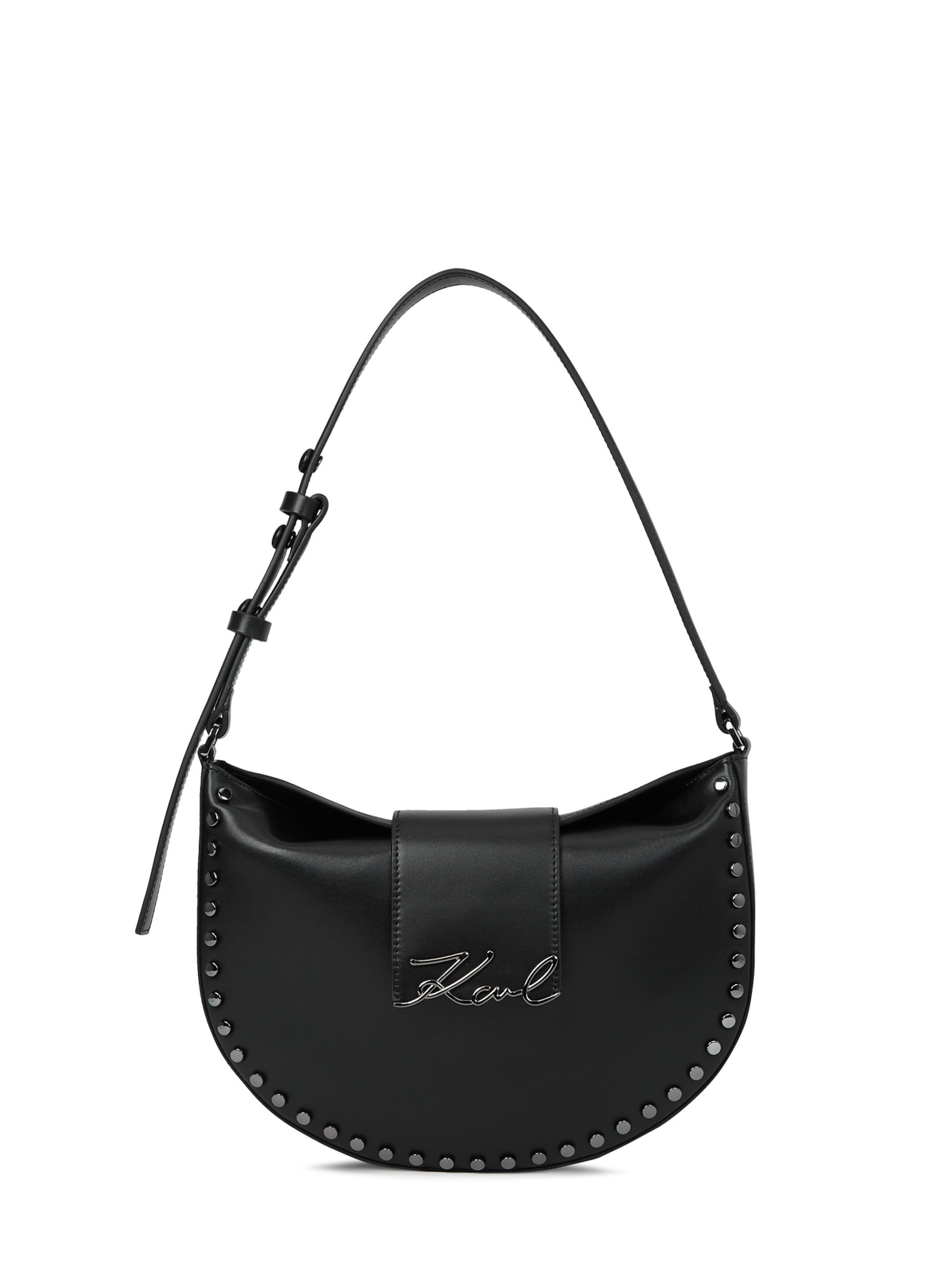 Geantă de umăr de la Karl Lagerfeld pe negru: față