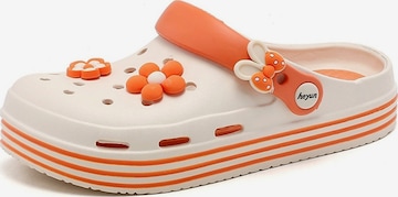 HUSKSWARE Clogs in Beige: Vorderseite