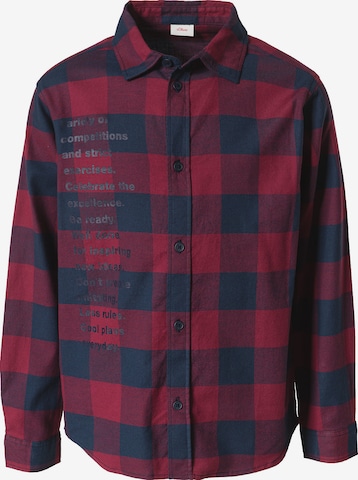 s.Oliver - Regular Fit Camisa em vermelho: frente