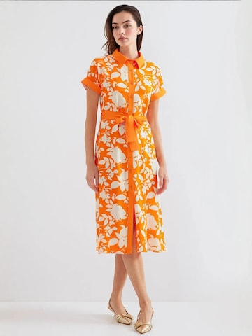 Bigdart - Vestidos camiseiros em laranja