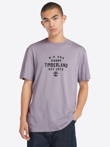 TIMBERLAND Koszulka w kolorze fioletowy: przód