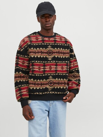 JACK & JONES Sweatshirt 'TRAIL' i svart