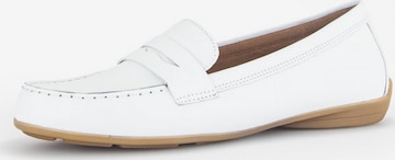 GABOR Classic Flats in White: front