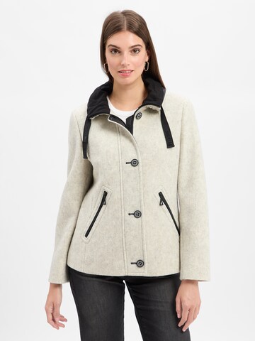 Amber & June Between-Season Jacket in Grey: front