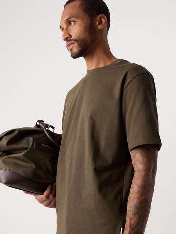T-Shirt Lindbergh en marron