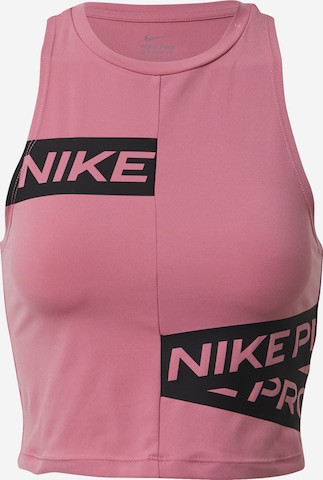 NIKE - Top desportivo 'Trompe' em rosa: frente