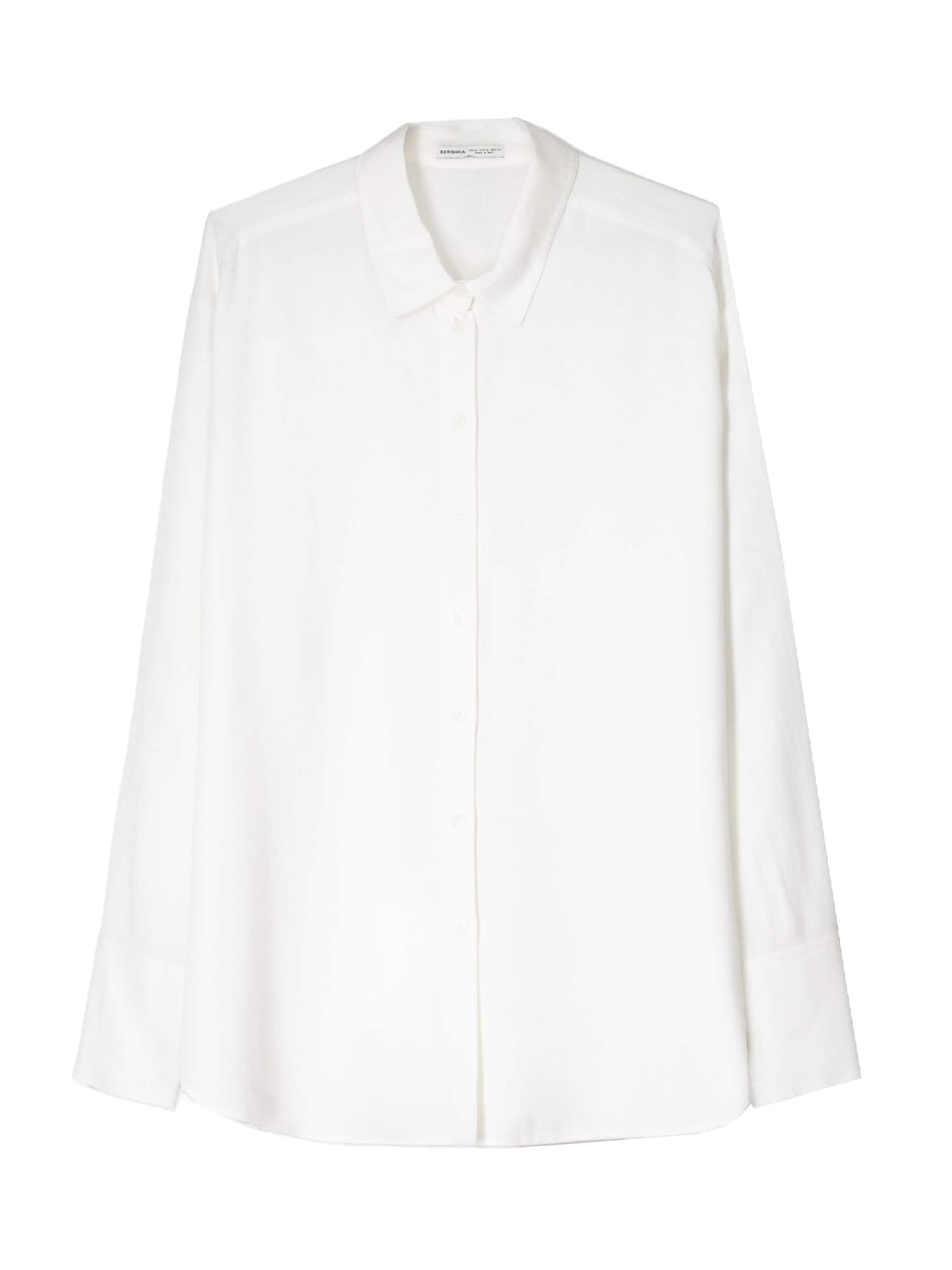 Bershka Blouse in White: front