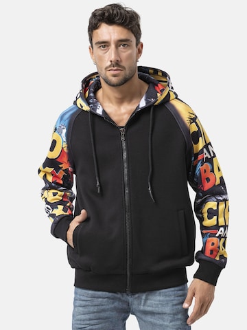 Veste de survêtement 'CL589' CIPO & BAXX en noir : devant