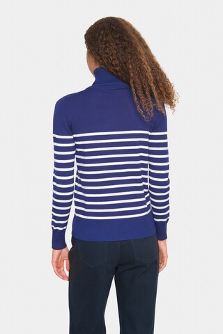SAINT TROPEZ Sweater 'MilaSZ' in Blue