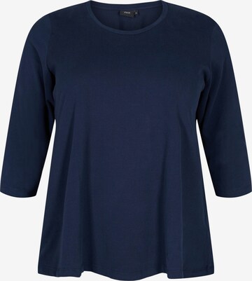 T-shirt Zizzi en bleu : devant