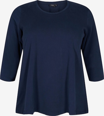 T-shirt Zizzi en bleu : devant