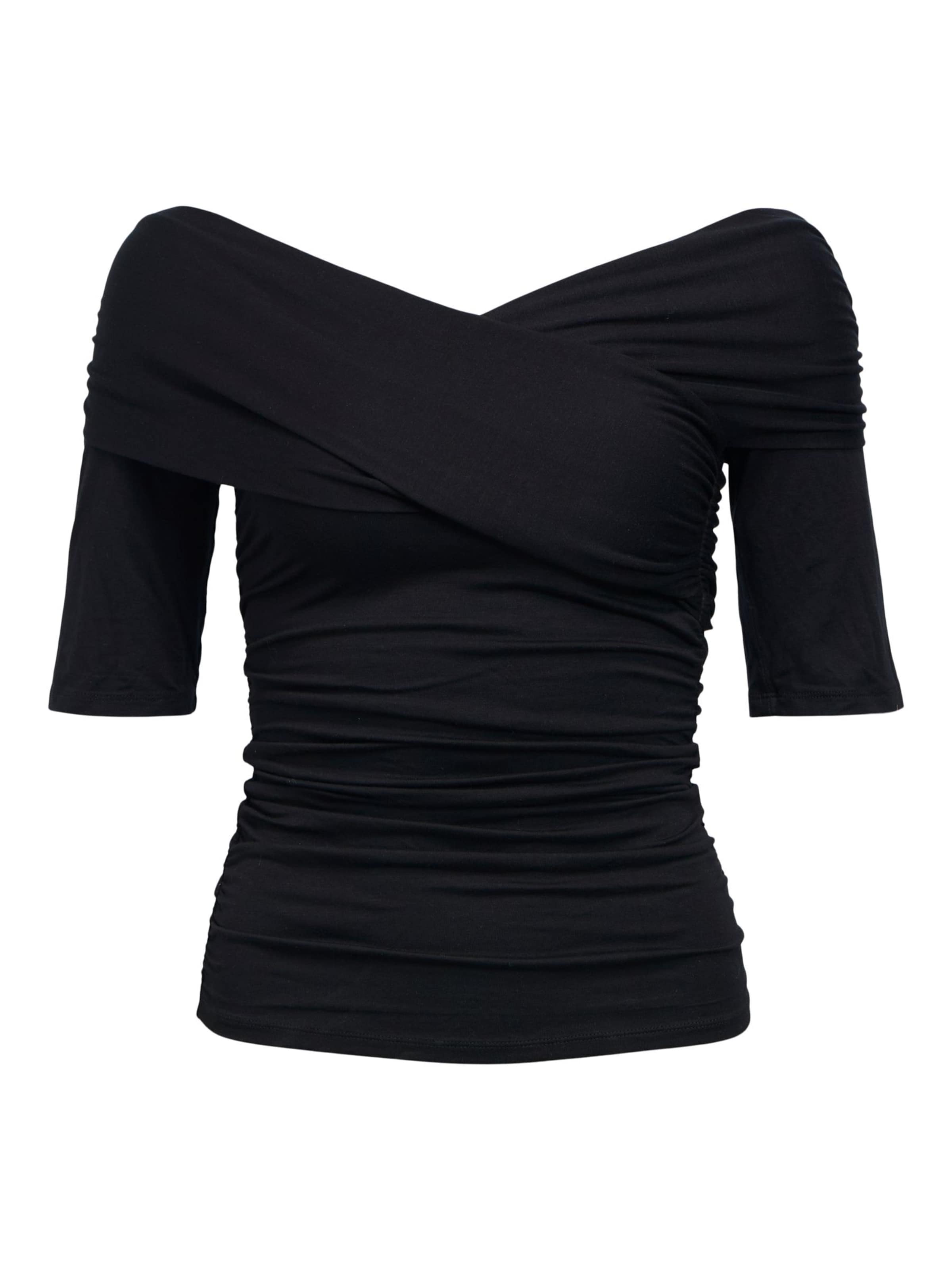 OBJECT Top in Schwarz: Vorderseite