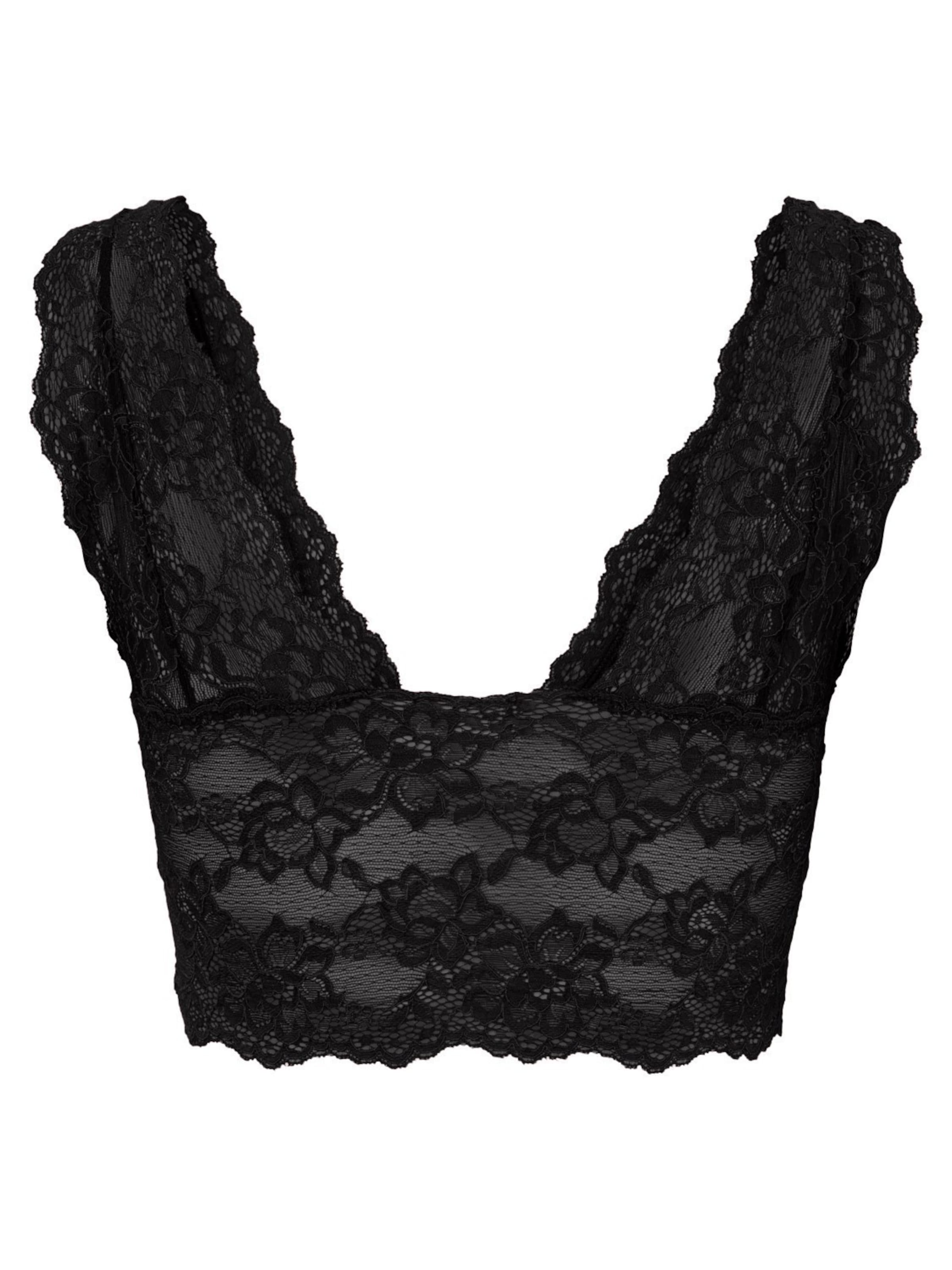 PIECES Regular Bra 'Lina' in Black