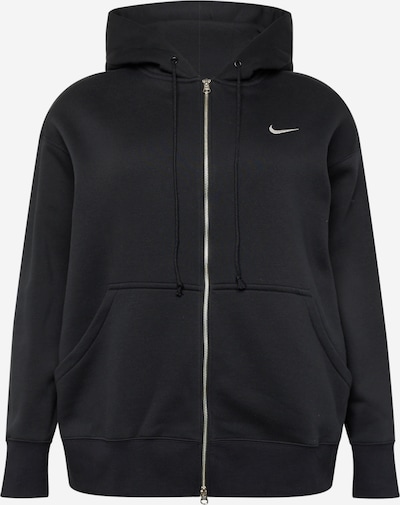 Nike Sportswear Sports sweat jacket in Black / White, Item view