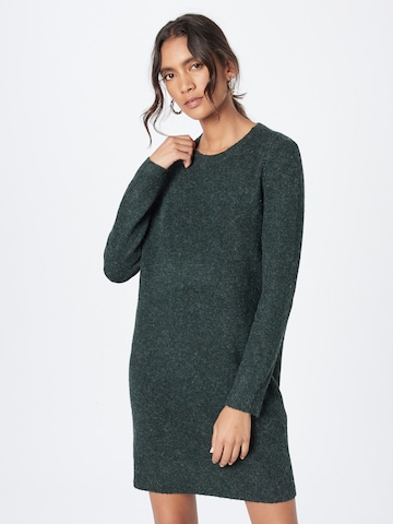 VERO MODA Knitted dress 'Doffy' in Green: front