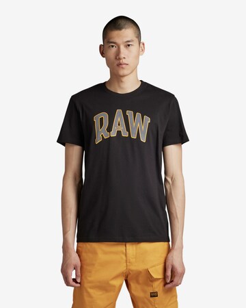 G-Star RAW Shirt 'University' in Zwart: voorkant