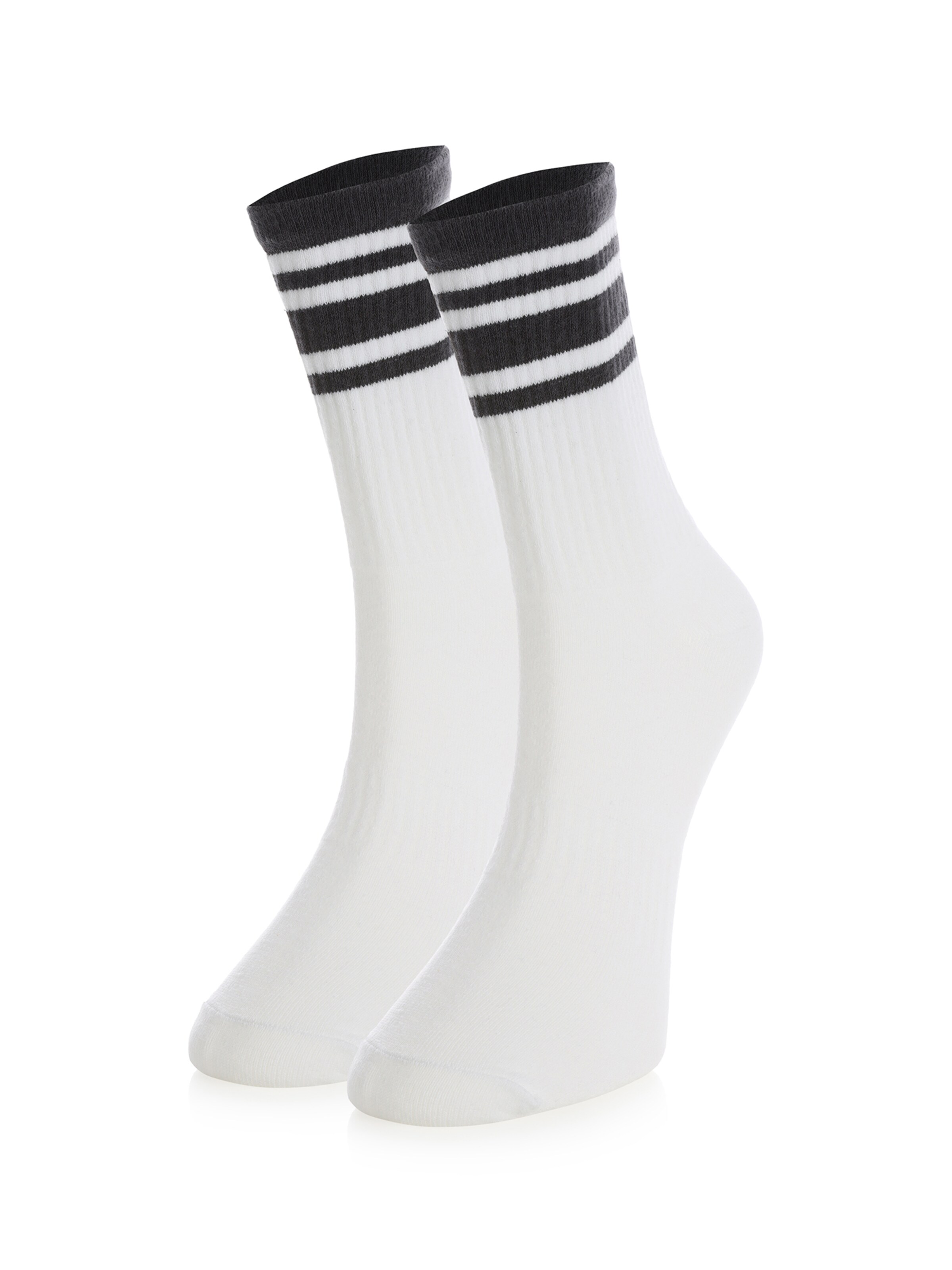 Calzino 'Hochschule' di Crea Socks in bianco