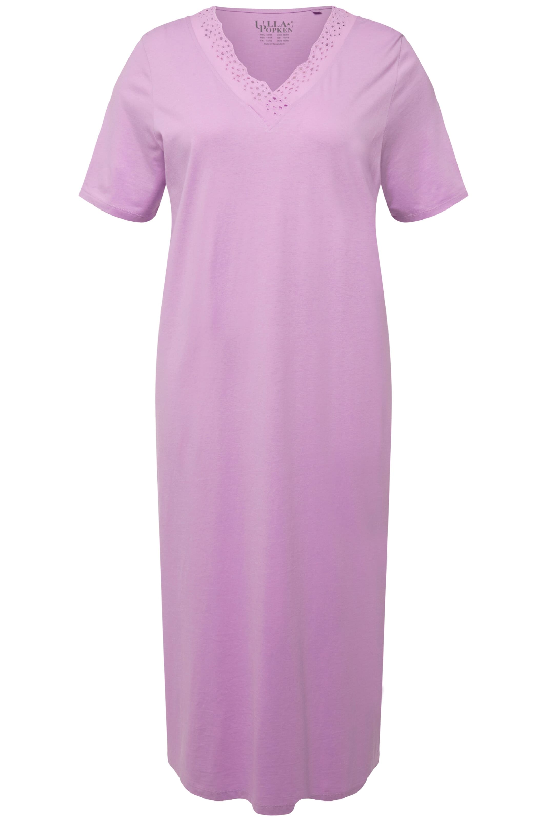Ulla Popken Nachthemd in Lila: Vorderseite